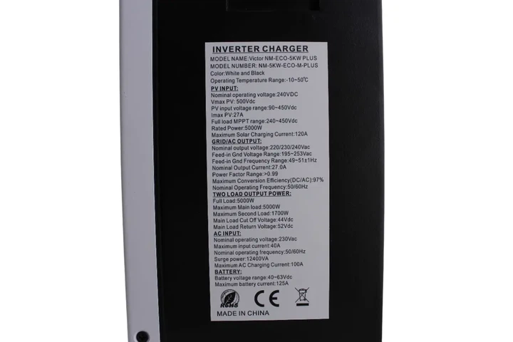 Гибридный инвертор 5kw 48v NM-ECO-5KW PLUS - Фото 3 Гибридный инвертор 5kw 48v NM-ECO-5KW PLUS - изображение 3