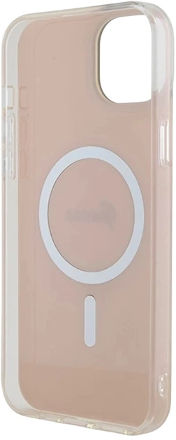 Панель Guess IML Iridescent MagSafe для Apple iPhone 15 Plus/14 Plus Pink (3666339155070) - зображення 7