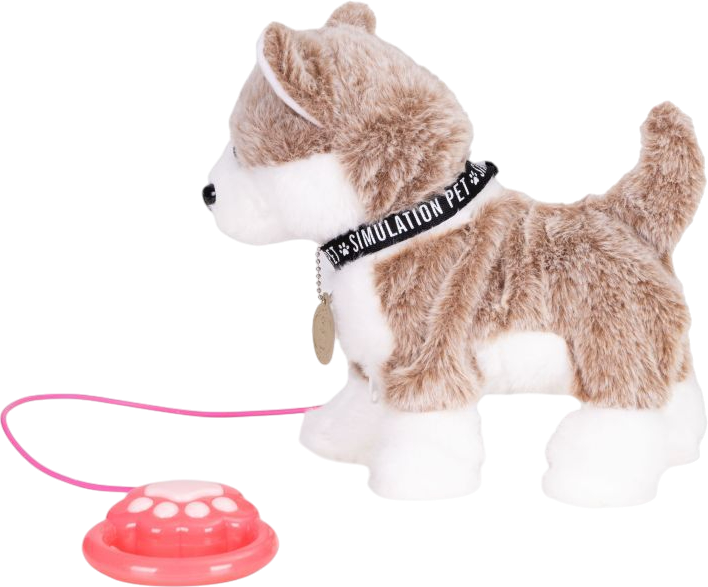 Piesek intaraktywny ModernHome by Multistore Husky na smyczy chodzi i merda ogonem HC750207-CF (5905817008254) - obraz 4