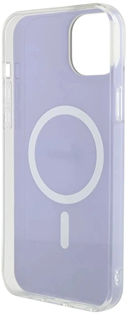 Панель Guess IML Iridescent MagSafe для Apple iPhone 15 Plus/14 Plus Purple (3666339154790) - зображення 7