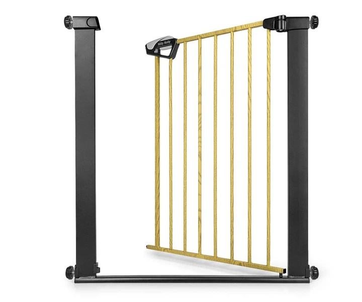 Захисна брамка Milly Mally Бар'єр для сходів Guardy 83 Black Natural (5907090700764) - зображення 2