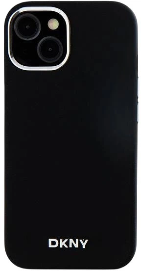 Панель DKNY Liquid Silicone Small Metal Logo MagSafe для Apple iPhone 15 Plus / 14 Plus Black (3666339265724) - зображення 3