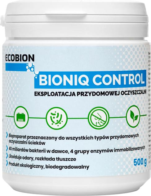 Preparat do oczyszczalni ścieków ECOBION BioniQ Control 500 g (1100151) - obraz 1