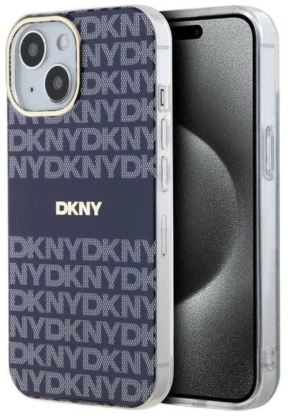 Панель DKNY IML Mono & Stripe MagSafe для Apple iPhone 15 / 14 / 13 Blue (3666339267810) - зображення 1