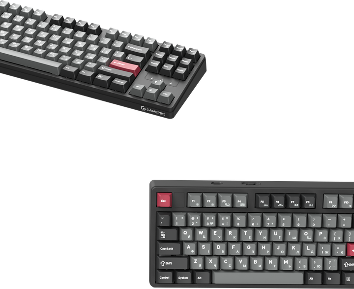 Клавиатура беспроводная GamePro Asgard Ragnar Keychron Super Red Switch Wireless/Bluetooth/USB Black (MK285BK) - Фото 4 Клавиатура беспроводная GamePro Asgard Ragnar Keychron Super Red Switch Wireless/Bluetooth/USB Black (MK285BK) - изображение 4