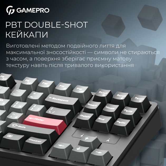 Клавиатура беспроводная GamePro Asgard Ragnar Keychron Super Red Switch Wireless/Bluetooth/USB Black (MK285BK) - Фото 12 Клавиатура беспроводная GamePro Asgard Ragnar Keychron Super Red Switch Wireless/Bluetooth/USB Black (MK285BK) - изображение 12