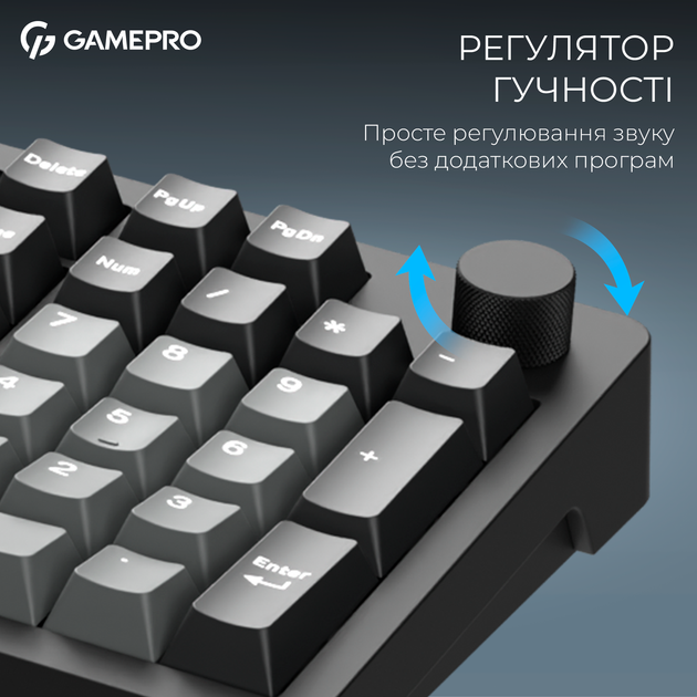 Клавиатура беспроводная GamePro Asgard Drakkar Keychron Super Red Switch Wireless/Bluetooth/USB Black (MK305BK) - изображение 17