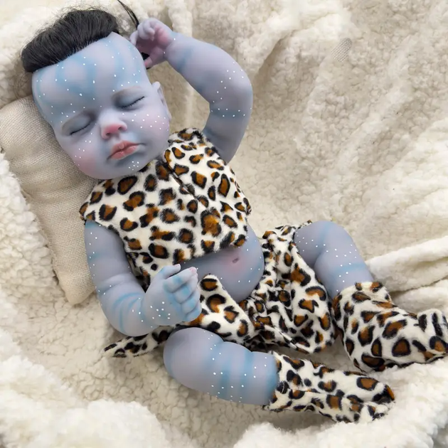 【非売品】REBORN COLORE! Кукла Реборн Reborn Аватар мальчик с закрытыми глазами 50 см