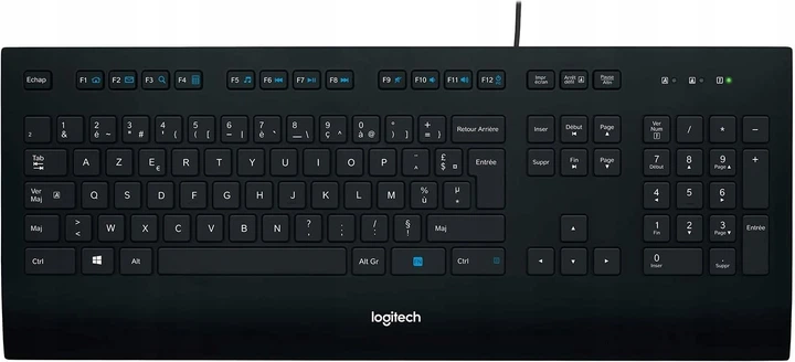 Klawiatura przewodowa Logitech K280e Nordic USB Black (920-005216) - obraz 1