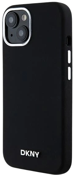 Панель DKNY Liquid Silicone Small Metal Logo MagSafe для Apple iPhone 15 / 14 / 13 Black (3666339265717) - зображення 2