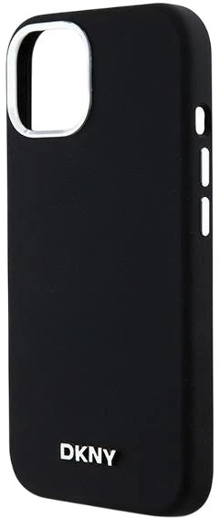Панель DKNY Liquid Silicone Small Metal Logo MagSafe для Apple iPhone 15 / 14 / 13 Black (3666339265717) - зображення 5
