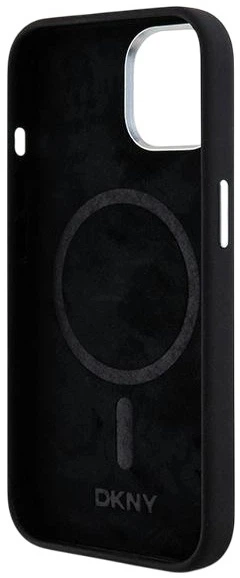 Панель DKNY Liquid Silicone Small Metal Logo MagSafe для Apple iPhone 15 / 14 / 13 Black (3666339265717) - зображення 6