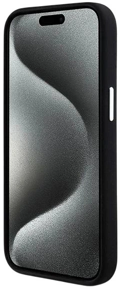 Панель DKNY Liquid Silicone Small Metal Logo MagSafe для Apple iPhone 15 / 14 / 13 Black (3666339265717) - зображення 7