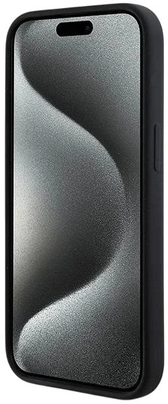 Панель DKNY Liquid Silicone White Printed Logo MagSafe для Apple iPhone 15 / 14 / 13 Black (3666339266691) - зображення 7