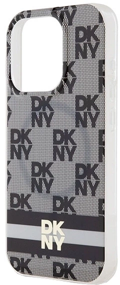 Etui DKNY IML Checkered Mono Pattern & Printed Stripes MagSafe do Apple iPhone 15 Pro Max Black (3666339269388) - obraz 5