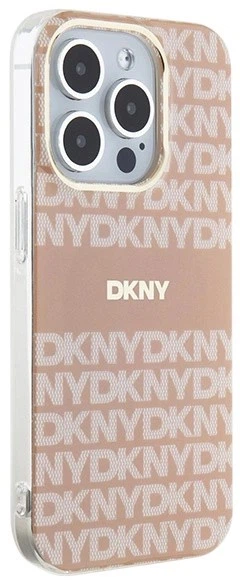 Etui DKNY IML Mono & Stripe MagSafe do Apple iPhone 15 Pro Max Pink (3666339267704) - obraz 4