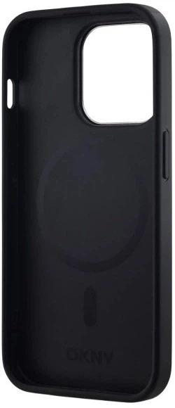 Etui DKNY Plain Logo MagSafe do Apple iPhone 15 Pro Max Black (3666339260149) - obraz 6