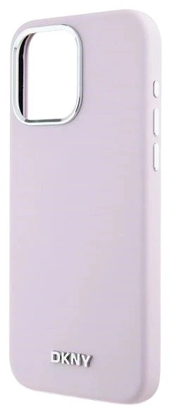 Etui DKNY Liquid Silicone Small Metal Logo MagSafe do Apple iPhone 15 Pro Max Pink (3666339265885) - obraz 5