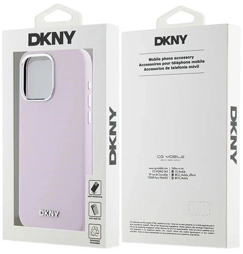 Etui DKNY Liquid Silicone Small Metal Logo MagSafe do Apple iPhone 15 Pro Max Pink (3666339265885) - obraz 8