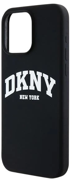 Etui DKNY Liquid Silicone White Printed Logo MagSafe do Apple iPhone 15 Pro Max Black (3666339266721) - obraz 5
