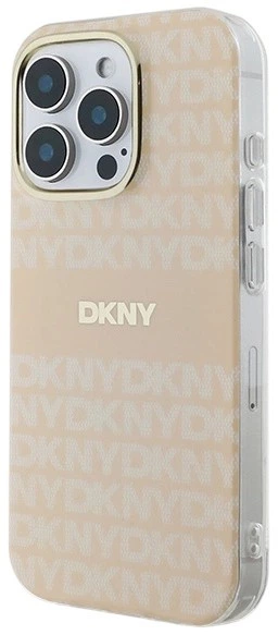 Etui DKNY Repeat Texture Pattern & Stripe MagSafe do Apple iPhone 16 Pro Pink (3666339335403) - obraz 2