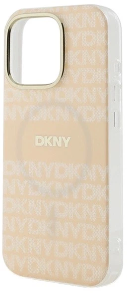 Etui DKNY Repeat Texture Pattern & Stripe MagSafe do Apple iPhone 16 Pro Pink (3666339335403) - obraz 5
