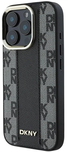 Etui DKNY Checkered Pattern Magsafe do Apple iPhone 16 Pro Black (3666339333164) - obraz 2