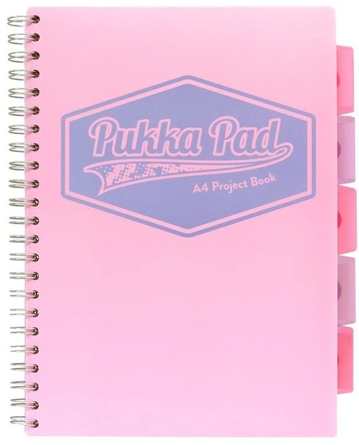 Zestaw kołozeszytów Pukka Pad Pastel A4 200 kartek w linię na spirali 3 szt (5032608186300) - obraz 2