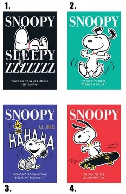 Набір зошитів GDD Snoopy A4 40 аркушів у клітинку 10 шт (3858888495633) - зображення 1