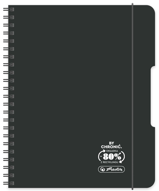 Набір зошитів Herlitz Ocean A5 80 аркушів у клітинку на спіралі чорні 4 шт (5901389500585) - зображення 1