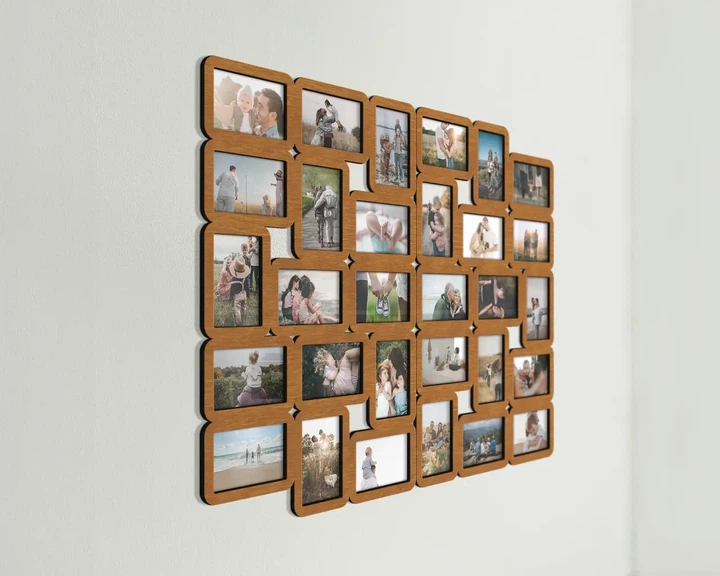 Фото-коллаж на 30 фото The Frame Depot 10×15 см горизонтальный и вертикальный Светло-коричневый (collage_30_photo_4x6_2_parts) - Фото 4 Фото-коллаж на 30 фото The Frame Depot 10×15 см горизонтальный и вертикальный Светло-коричневый (collage_30_photo_4x6_2_parts) - изображение 4