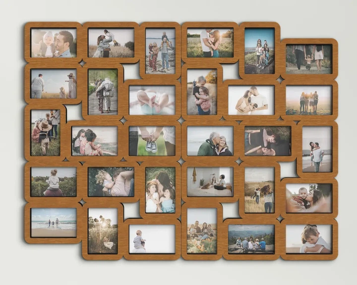 Фото-коллаж на 30 фото The Frame Depot 10×15 см горизонтальный и вертикальный Светло-коричневый (collage_30_photo_4x6_2_parts) - Фото 5 Фото-коллаж на 30 фото The Frame Depot 10×15 см горизонтальный и вертикальный Светло-коричневый (collage_30_photo_4x6_2_parts) - изображение 5