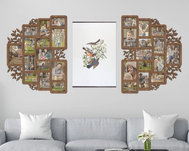 Фото-коллаж The Frame Depot Семейное дерево на 28 горизонтальных и вертикальных фото Коричневый (decor_inside_trees_2_parts_l) - Фото 1 Фото-коллаж The Frame Depot Семейное дерево на 28 горизонтальных и вертикальных фото Коричневый (decor_inside_trees_2_parts_l) - изображение 1
