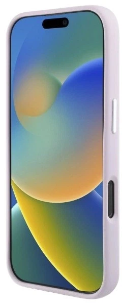 Etui DKNY Liquid Silicone Small Metal Logo MagSafe do Apple iPhone 16 Pro Pink (3666339334888) - obraz 7