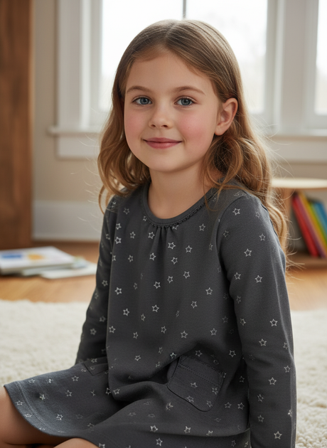Сукня H&M 80 sm Сірий (HM-02762426-Dgray) - Фото 2 Сукня H&M 80 sm Сірий (HM-02762426-Dgray) - зображення 2