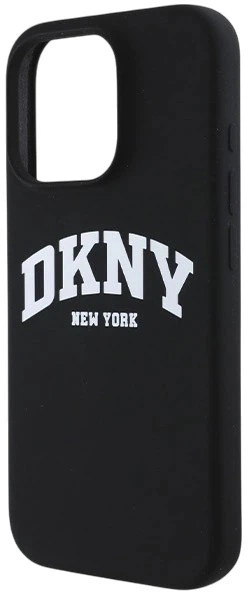 Etui DKNY Silicone White Printed Logo MagSafe do Apple iPhone 16 Pro Black (3666339335120) - obraz 5