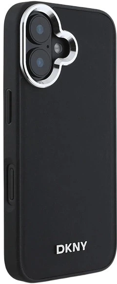 Etui DKNY Plain Silver Logo MagSafe do Apple iPhone 16 Black (3666339333225) - obraz 4