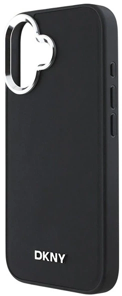 Etui DKNY Plain Silver Logo MagSafe do Apple iPhone 16 Black (3666339333225) - obraz 5