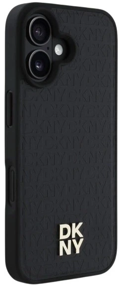 Etui DKNY Repeat Pattern Stack Logo MagSafe do Apple iPhone 16 Black (3666339333621) - obraz 4