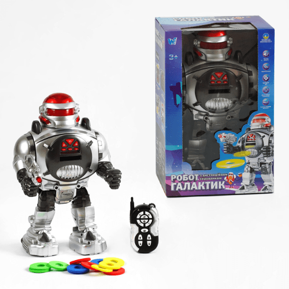 Робот на пульті ToyCloud Галактик, стріляє дисками 18122-UK - Фото 4 Робот на пульті ToyCloud Галактик, стріляє дисками 18122-UK - зображення 4