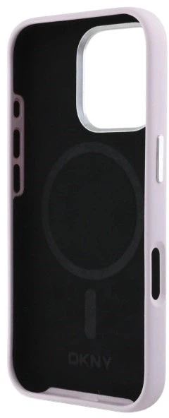 Etui DKNY Liquid Silicone Small Metal Logo MagSafe do Apple iPhone 16 Pro Max Pink (3666339334895) - obraz 6