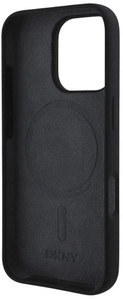 Etui DKNY Silicone White Printed Logo MagSafe do Apple iPhone 16 Pro Max Black (3666339335137) - obraz 6