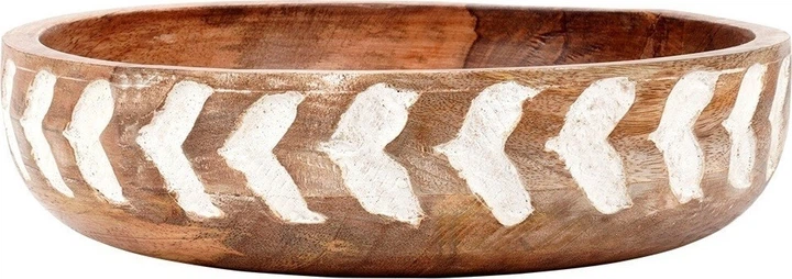 Miska drewniana Vilde Brązowa 24 cm 1.3 l (8720573889476) - obraz 2