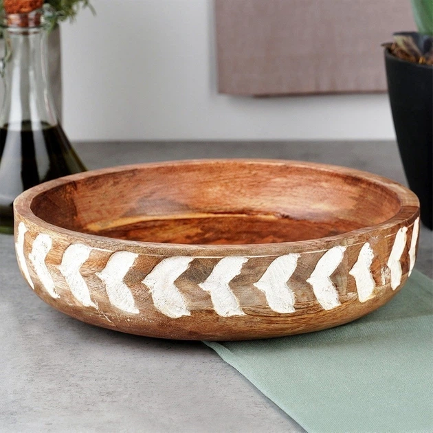 Miska drewniana Vilde Brązowa 24 cm 1.3 l (8720573889476) - obraz 6