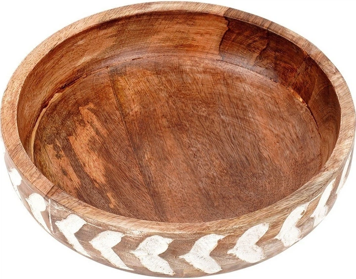 Miska drewniana Vilde Brązowa 24 cm 1.3 l (8720573889476) - obraz 3