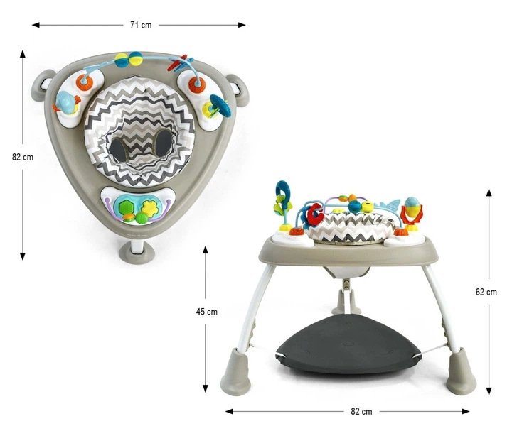 Wielofunkcyjne Centrum Aktywności Milly Mally Bounzee Grey (5907090700863) - obraz 7