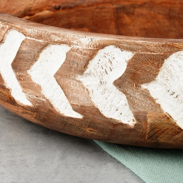 Миска дерев'яна Vilde Коричнева 30.5 см 2.5 л (8720573889483) - зображення 5