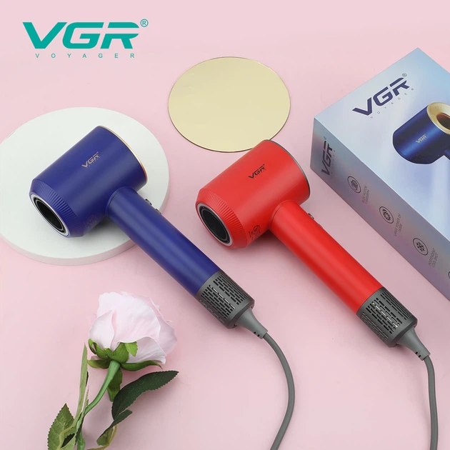 Фен для волос VGR V445 Blue безщеточный 1600 Вт - изображение 3