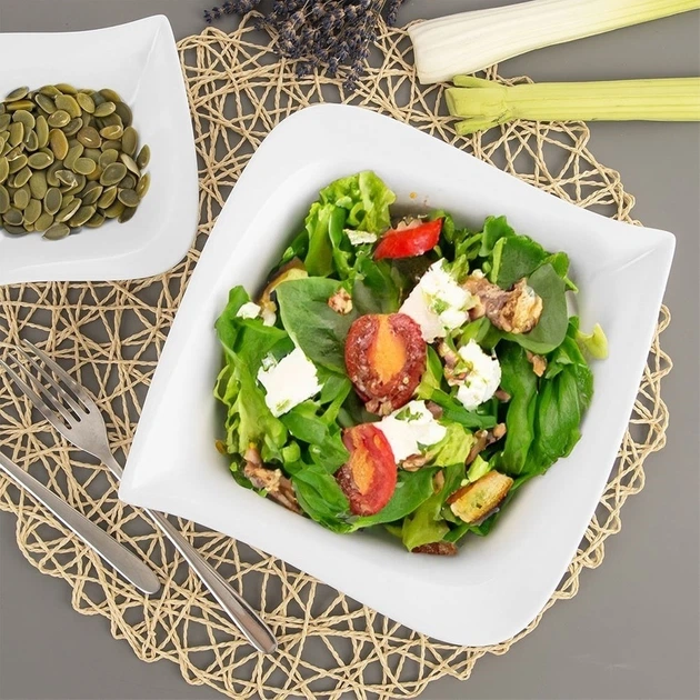 Миска для салату Orion Mona порцелянова 21.5 x 21.5 см 1.3 л (9001793923782) - зображення 7