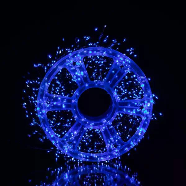 Гирлянда нитка Роса хвойная лапа 3000 LED длина 100 метров зеленая нить синий свет светодиодная гирлянда для улицы дома новогодний декор праздничное освещение - Фото 6 Гирлянда нитка Роса хвойная лапа 3000 LED длина 100 метров зеленая нить синий свет светодиодная гирлянда для улицы дома новогодний декор праздничное освещение - изображение 6